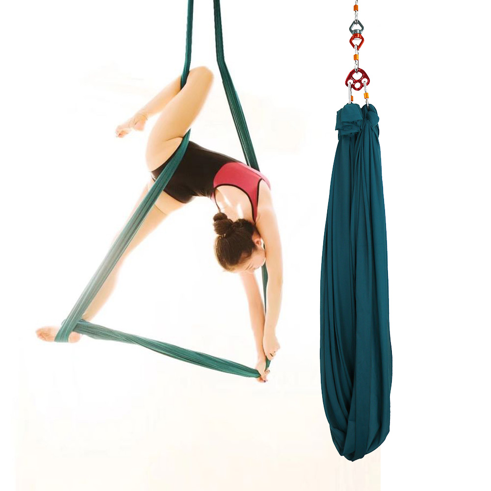 Yoga Trapeze Swing - หนึ่งจุดหมุน Aerial Yoga Hammock 360 Spin