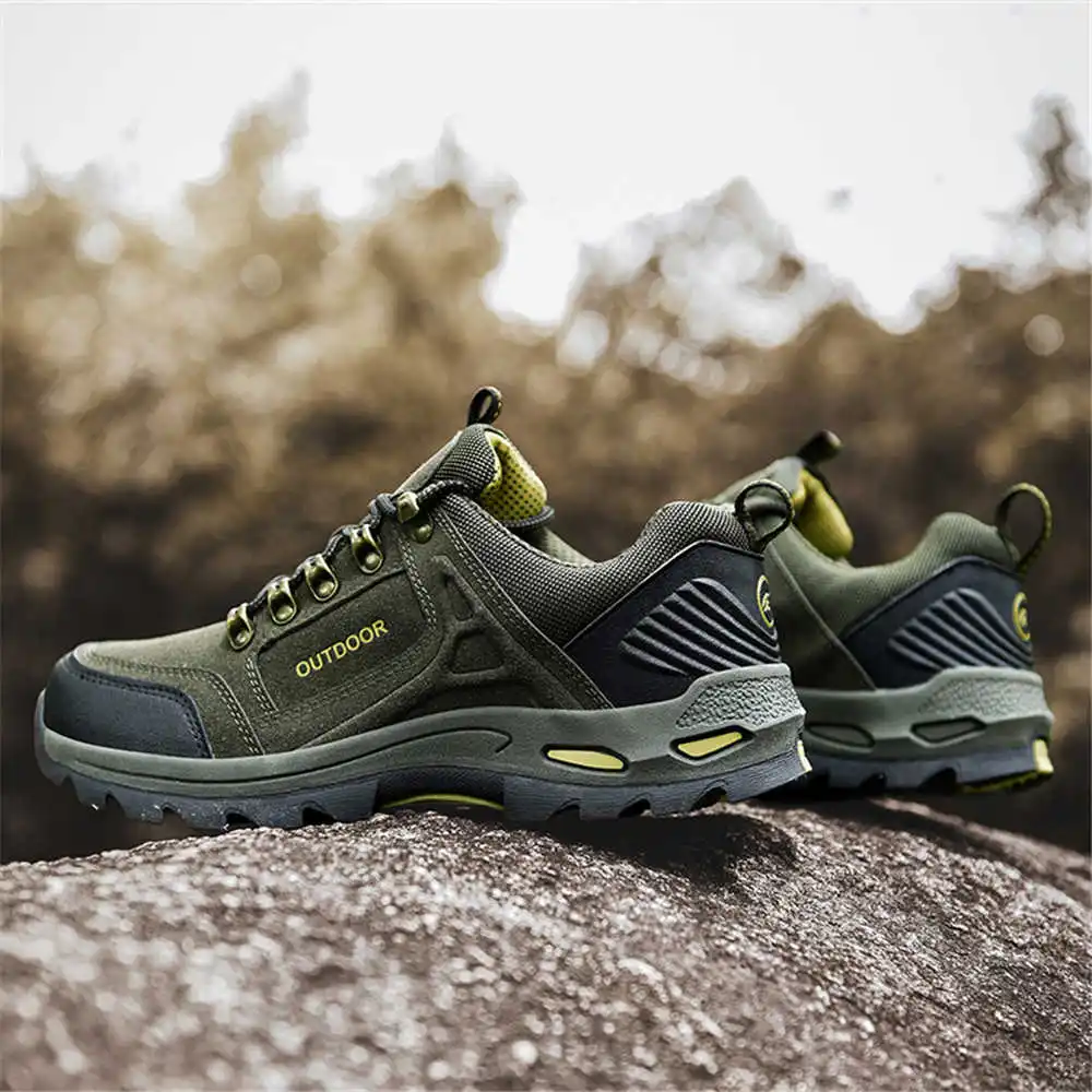 Home Gym Yellow - Non-SLIP Lace Up เดินป่าเทนนิสสําหรับชายเทรนเนอร์สําหรับชาย Mountain รองเท้ารองเท้าผ้าใบกีฬาแฟชั่น-Man
