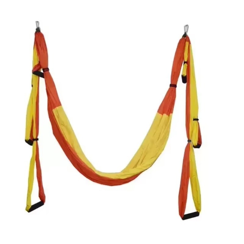 Yoga Trapeze Swing - ชิงช้าโยคะแบบแขวนพร้อมสายยาว โยคะไร้แรงโน้มถ่วง แฮมม็อคโยคะ ชิงช้าแบบแขวน อุปกรณ์กลับหัว สำหรับออกกำลังกายที่บ้าน