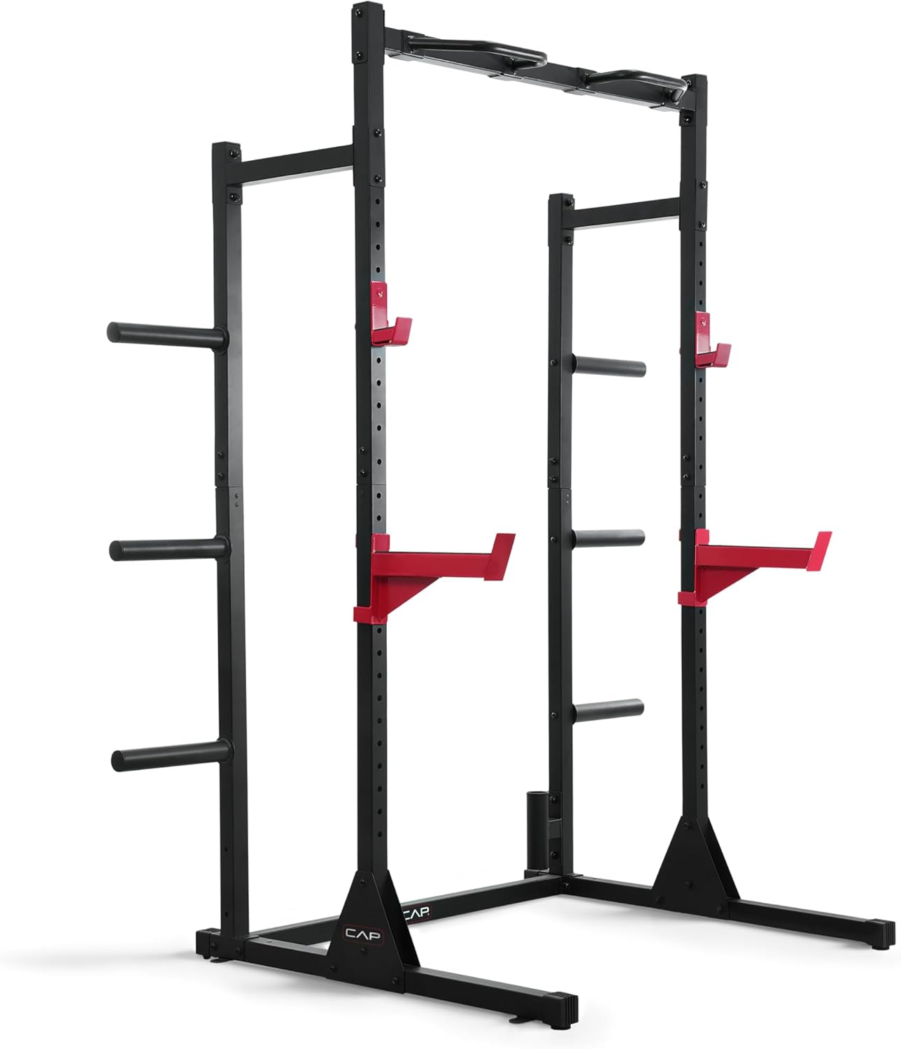 Home Gym Power Rack - อุปกรณ์ออกกำลังกายที่บ้าน, วัสดุเหล็ก, หลายสี, แร็คยกน้ำหนักพร้อมบาร์โหนและอุปกรณ์เสริม