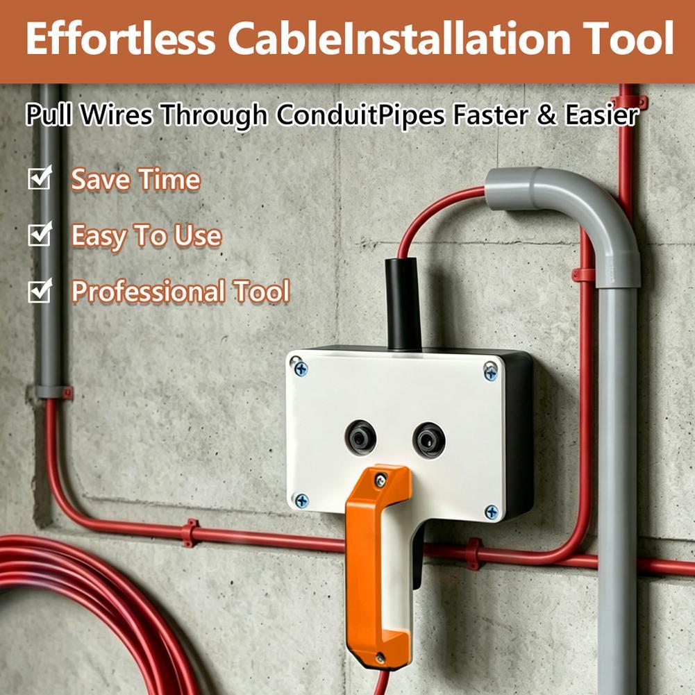 Cable Pulley System - เครื่องมือร้อยสายไฟฟ้าอเนกประสงค์ ช่วยประหยัดแรง สำหรับงานเดินสายไฟฟ้าอย่างมีประสิทธิภาพ