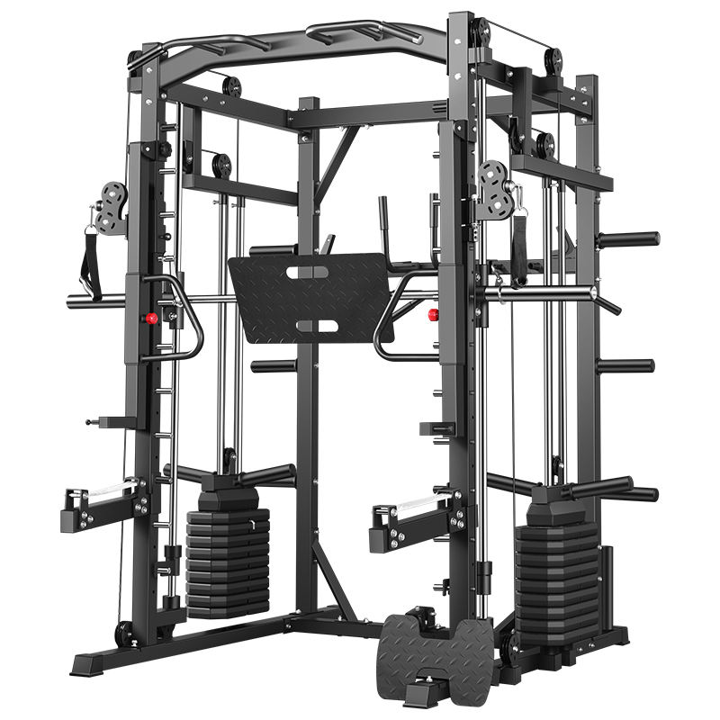 Home Gym Power Rack - สมิธแมชชีน แร็คออกกำลังกายแบบครบวงจร อุปกรณ์ฟิตเนสมัลติฟังก์ชั่นระดับมืออาชีพ สำหรับการออกกำลังกายแบบมัลติฟังก์ชั่น