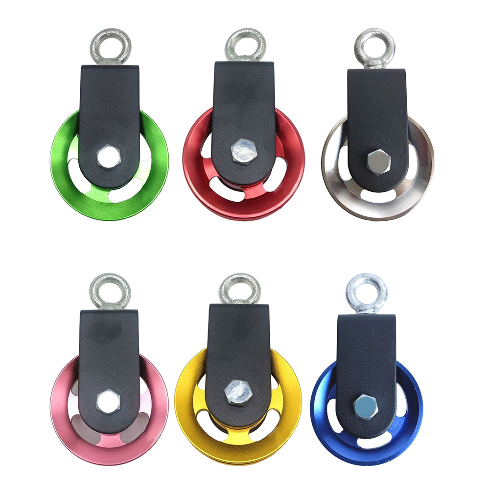 Cable Pulley System - ล้อพูลเล่ย์อะลูมิเนียมอัลลอยด์ขนาด 88 มม. สำหรับระบบสายเคเบิลในยิมที่บ้าน ดีไซน์ประหยัดพื้นที่ ขนาด