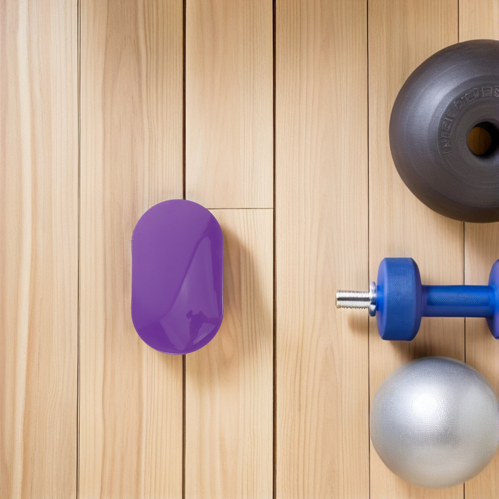 Gliding Disc Slider - แผ่นรองออกกำลังกายแบบสองด้าน 2 ชิ้น สำหรับฝึกความแข็งแรงของแกนกลางลำตัว โยคะ พิลาทิส