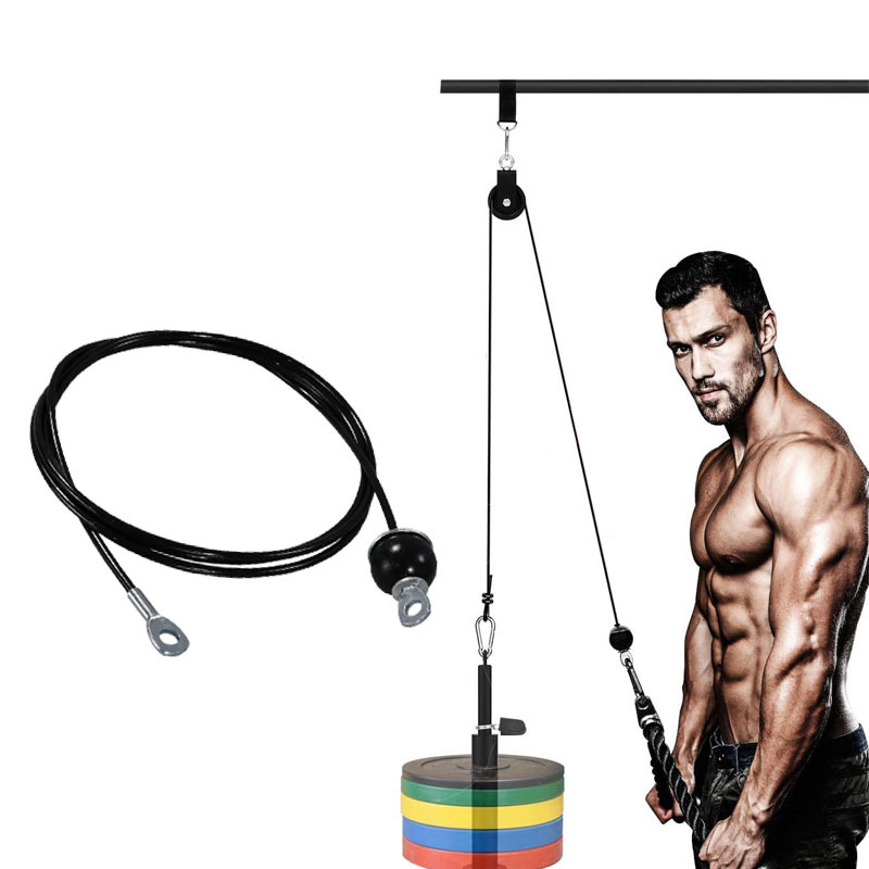 Home Gym Lat Pulldown Machine - ระบบเครื่องดึงสายเคเบิลสำหรับออกกำลังกายแบบ Heavy Duty, สายเหล็กสำหรับออกกำลังกายที่บ้าน, ลาทพูลดาวน์และเพาะกาย, ความหนา