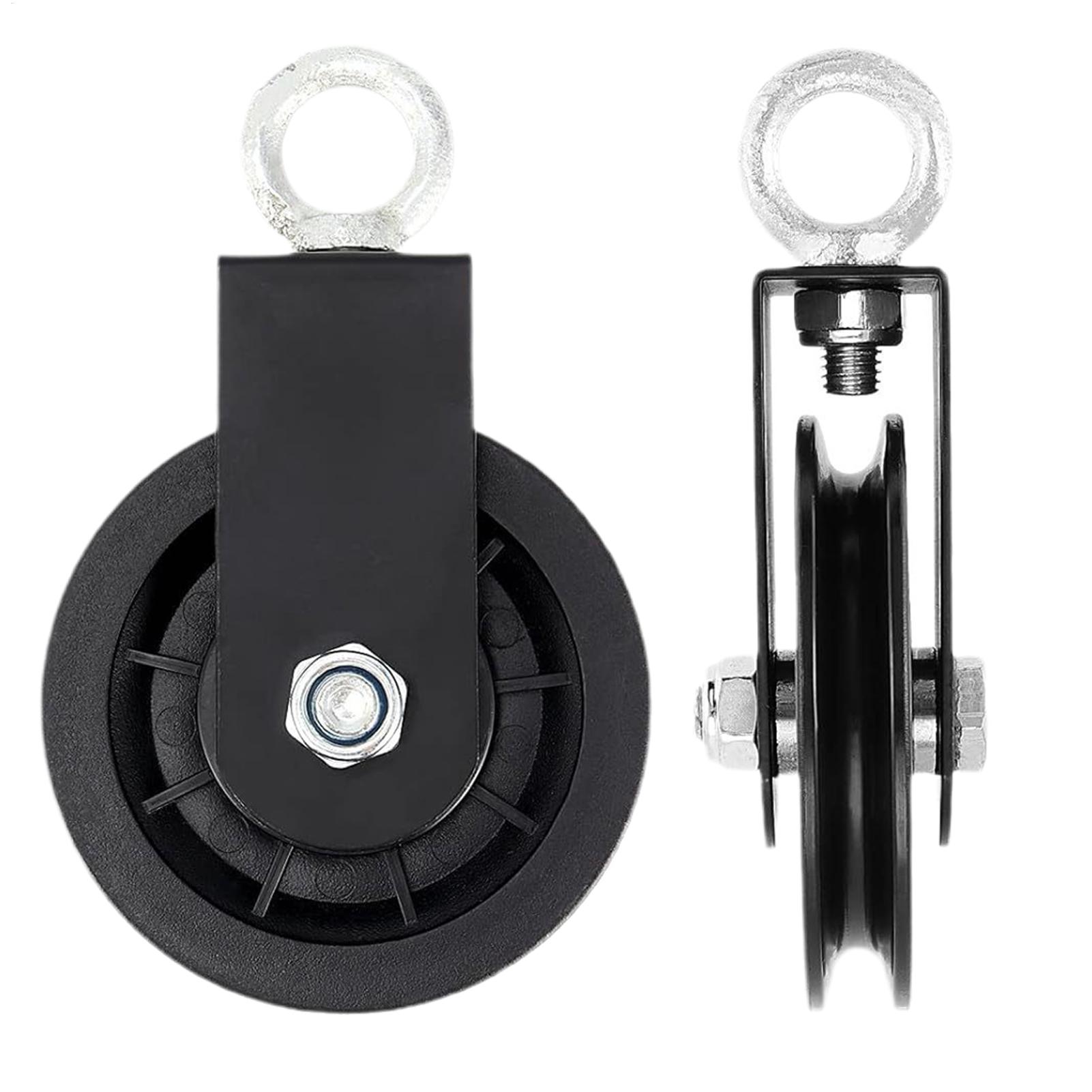 Home Gym Cable Pulley System - ล้อพูลเลย์เหล็กสำหรับยิม ทนทาน ใช้งานได้ดี อุปกรณ์ฟิตเนส 2 ชิ้น