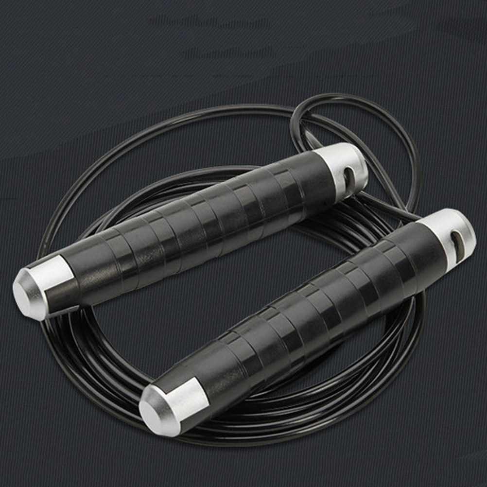 เชือกกระโดดเหล็กสีดำ ระบบลูกปื - Jump Rope Bearing บทวิจารณ์และราคา