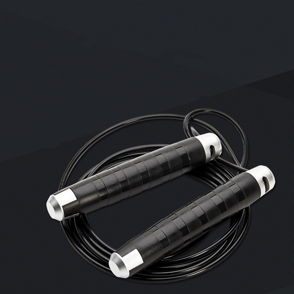 เชือกกระโดดเหล็กสีดำ ระบบลูกปื - Jump Rope Bearing บทวิจารณ์และราคา