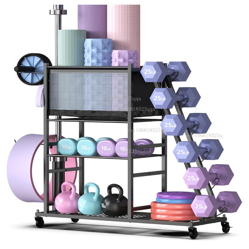 ชั้นวางอุปกรณ์ออกกำลังกายแบบมี - Home Gym Yoga Mat Storage บทวิจารณ์และราคา