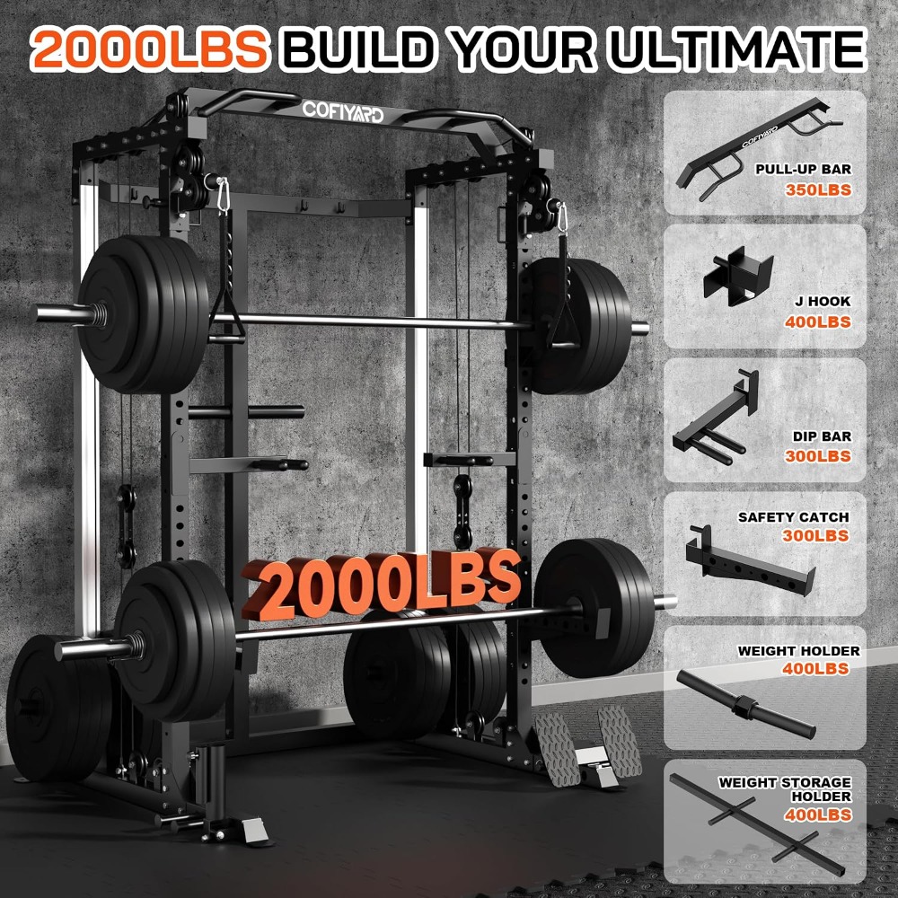 แร็คยกน้ำหนักอเนกประสงค์พร้อมร - Home Gym Cable Pulley System บทวิจารณ์และราคา