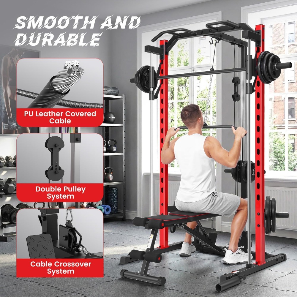เครื่องสมิธแมชชีนออลอินวันพร้อ - Home Gym Lat Pulldown Machine บทวิจารณ์และราคา
