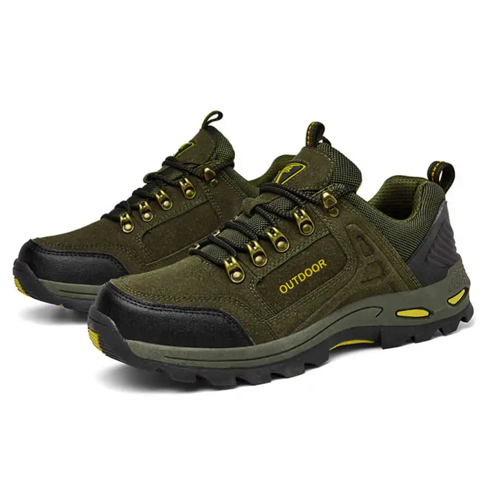 Non-SLIP Lace Up เดินป่าเทนนิส - Home Gym Yellow บทวิจารณ์และราคา