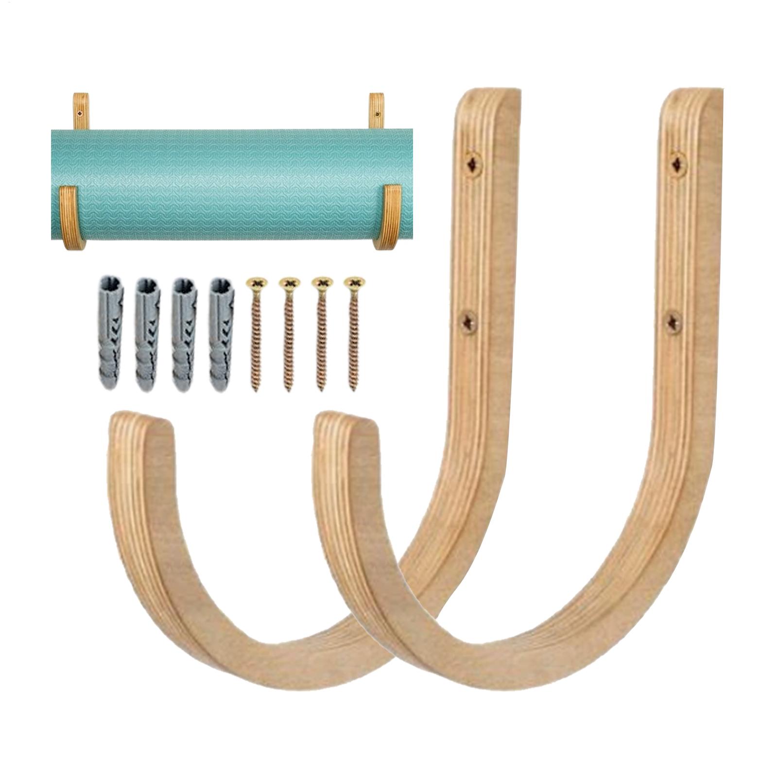 ที่แขวนเสื่อโยคะติดผนังแบบไม้  - Home Gym Yoga Mat Storage บทวิจารณ์และราคา