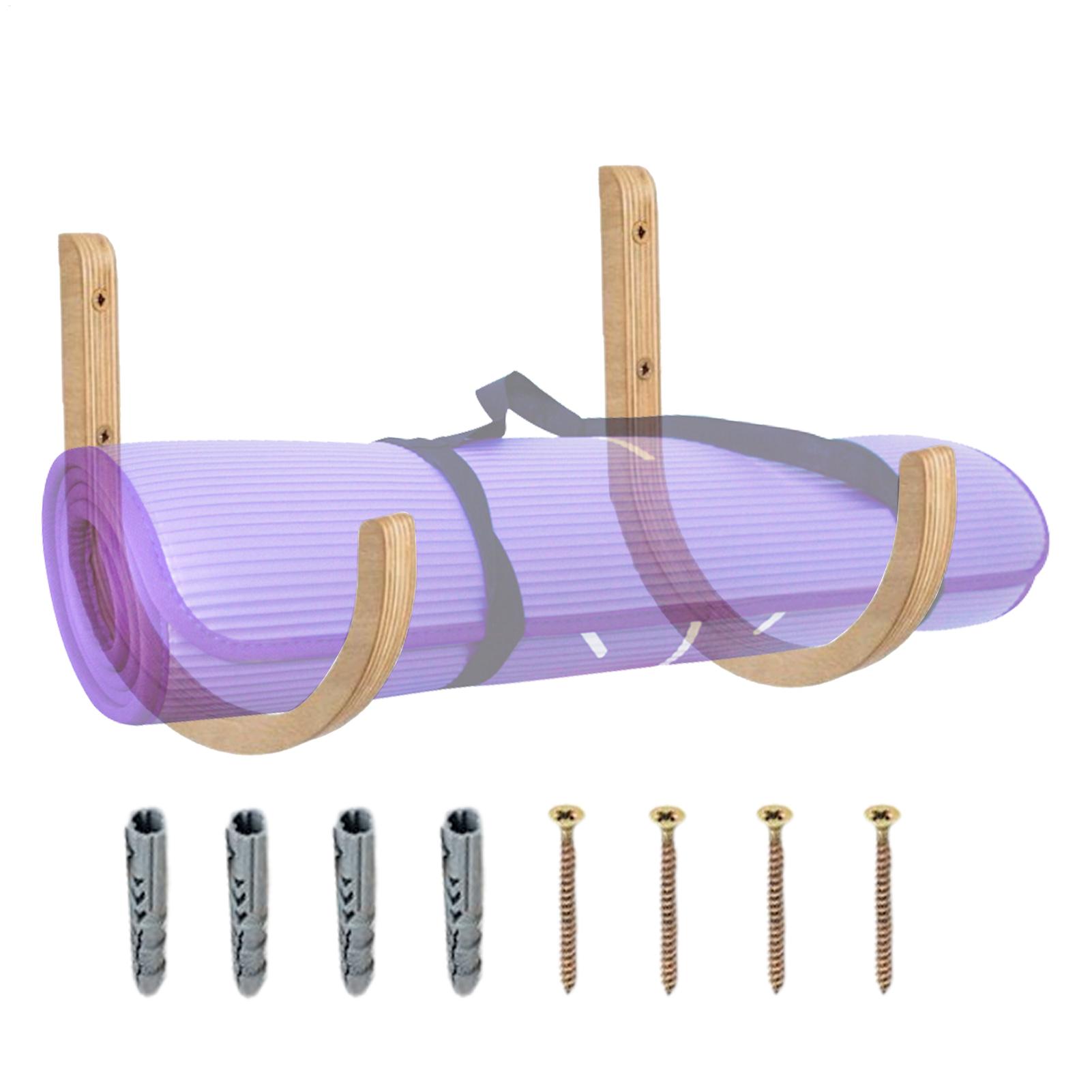 ที่แขวนเสื่อโยคะติดผนังแบบไม้  - Home Gym Yoga Mat Storage บทวิจารณ์และราคา