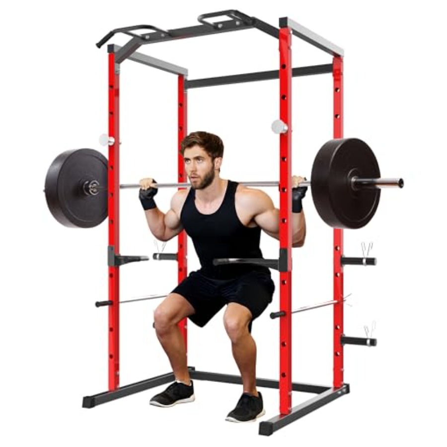 กรงยกน้ำหนักแบบ Heavy-Duty พร้ - Home Gym Power Rack บทวิจารณ์และราคา