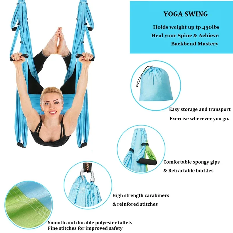 เปลโยคะแบบแขวน 6 จุดยึด สำหรับ - Yoga Trapeze Swing บทวิจารณ์และราคา