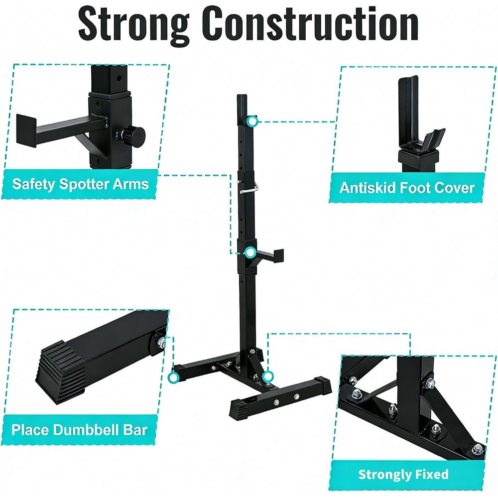 แท่นวางสควอทสำหรับเบนช์เพรสแบบ - Home Gym Weight บทวิจารณ์และราคา