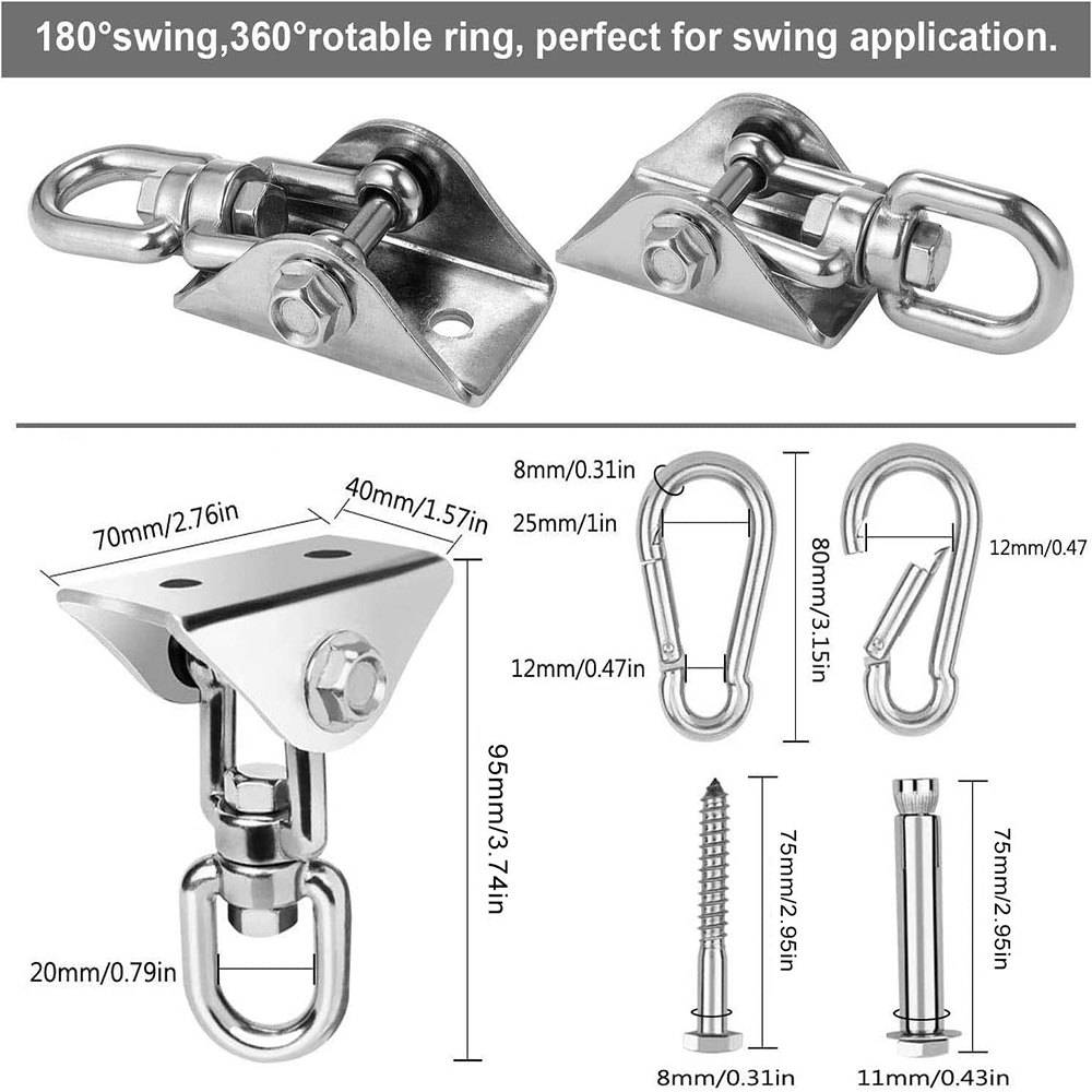 ตะขอแขวนสวิงสําหรับงานหนัก สแต - Yoga Trapeze Swing บทวิจารณ์และราคา