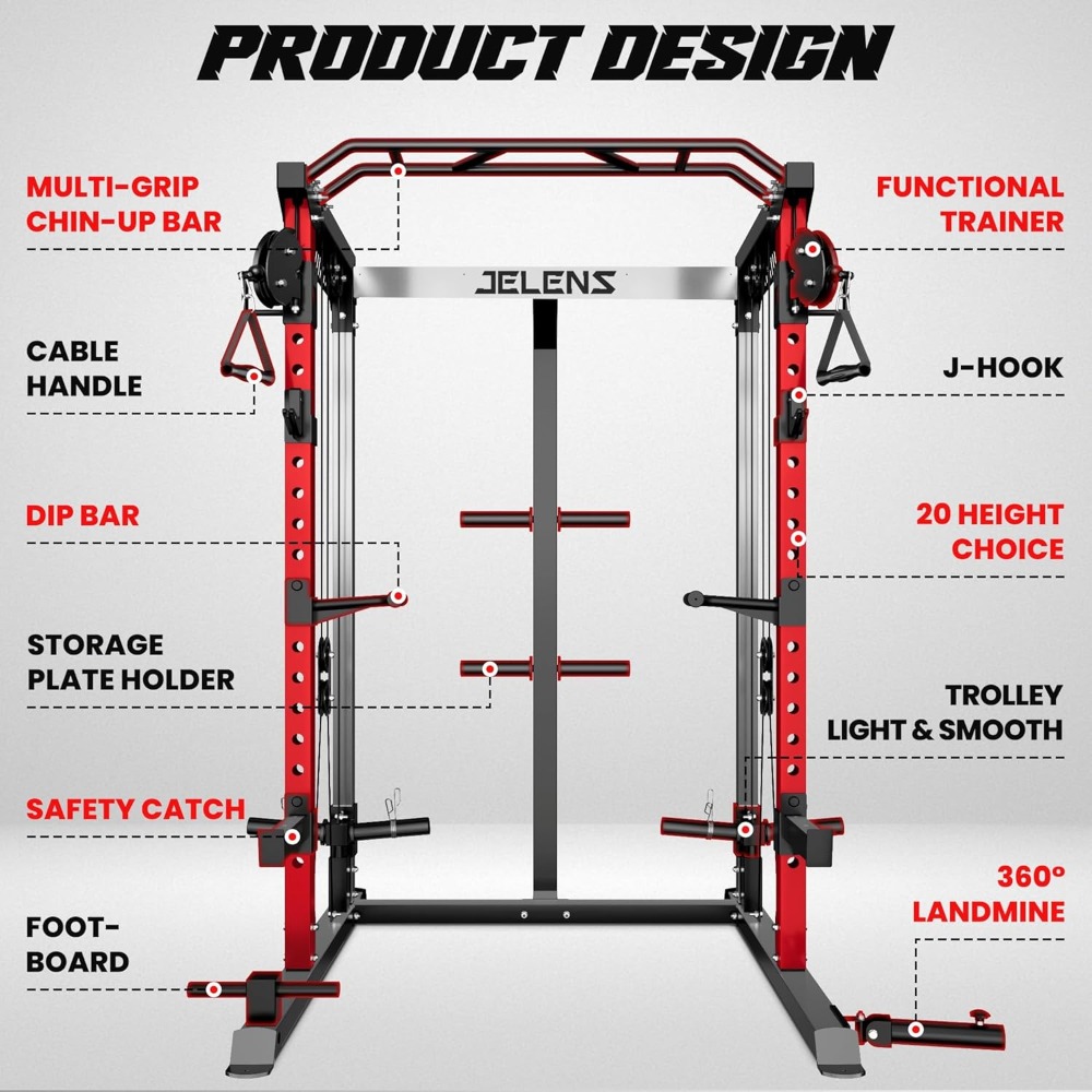 แร็คยกน้ำหนักอเนกประสงค์ 2000  - Home Gym Cable Pulley System บทวิจารณ์และราคา