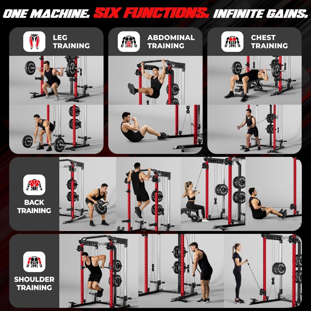 แร็คยกน้ำหนักอเนกประสงค์ 2000  - Home Gym Cable Pulley System บทวิจารณ์และราคา