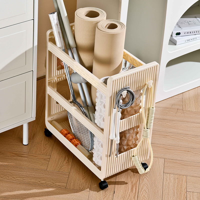 ที่วางเสื่อโยคะรถเข็นเคลื่อนย้ - Home Gym Yoga Mat Storage บทวิจารณ์และราคา