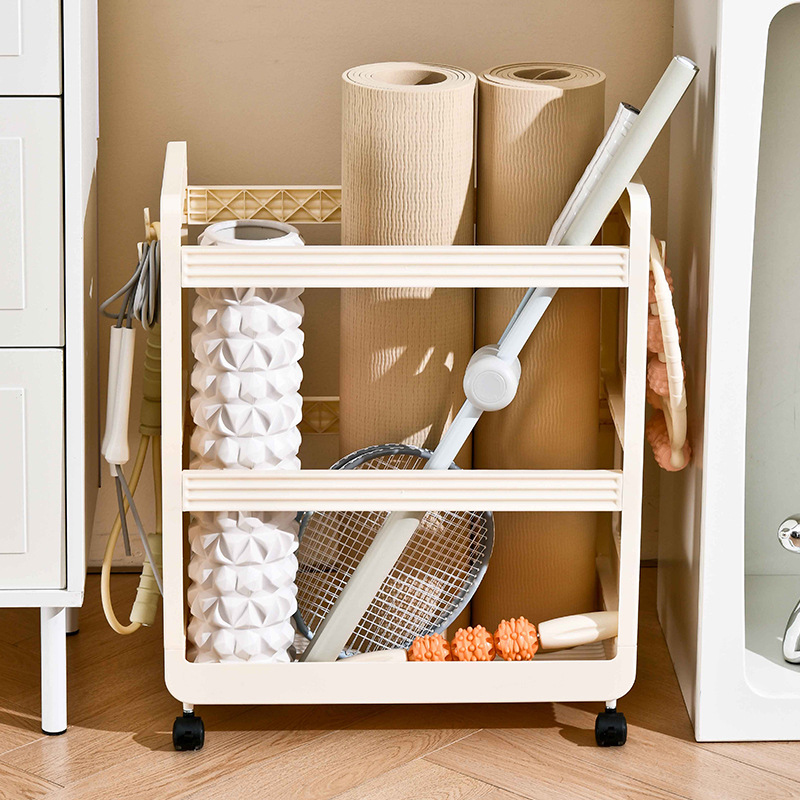 ที่วางเสื่อโยคะรถเข็นเคลื่อนย้ - Home Gym Yoga Mat Storage บทวิจารณ์และราคา