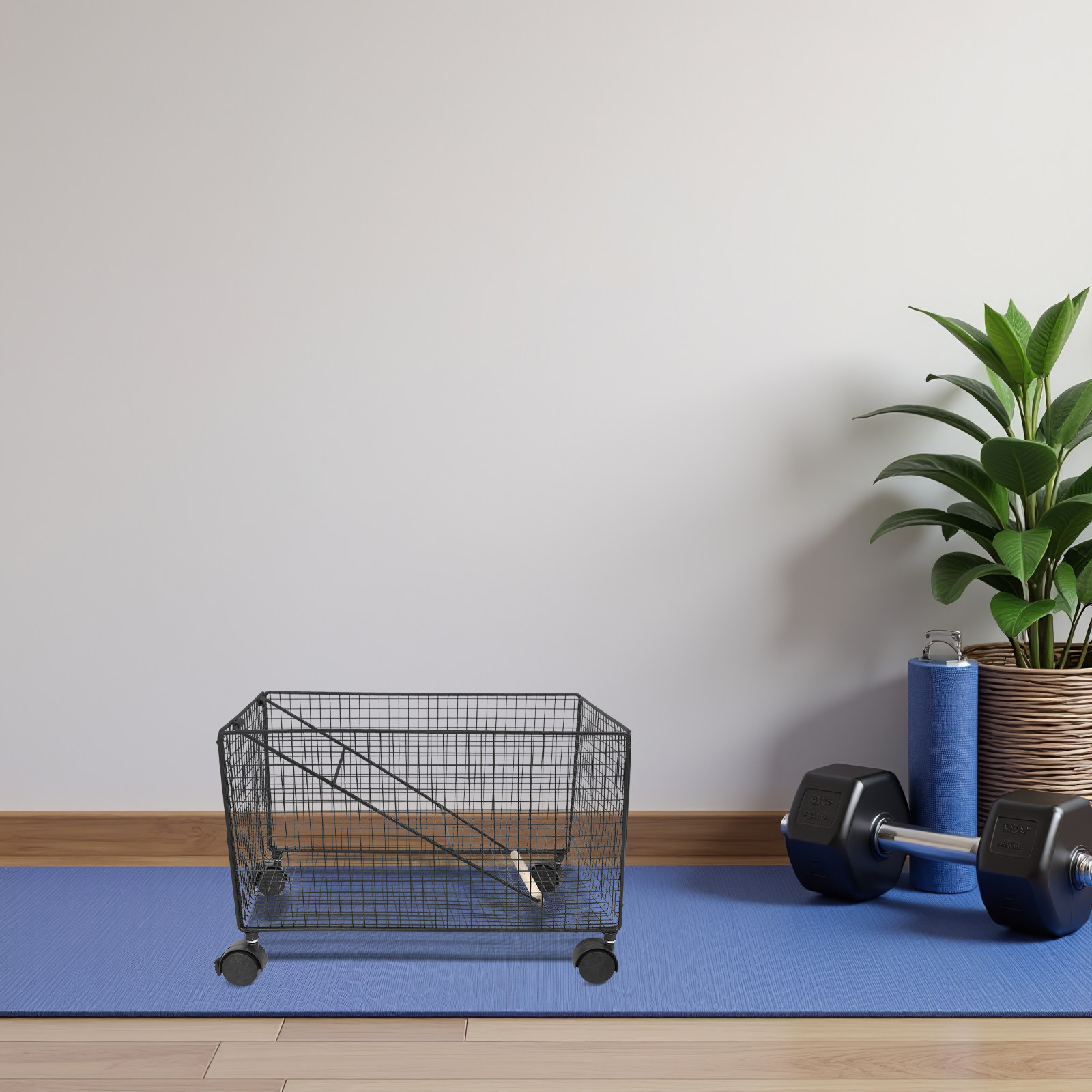 อุปกรณ์จัดเก็บอุปกรณ์ออกกำลังก - Home Gym Yoga Mat Storage บทวิจารณ์และราคา