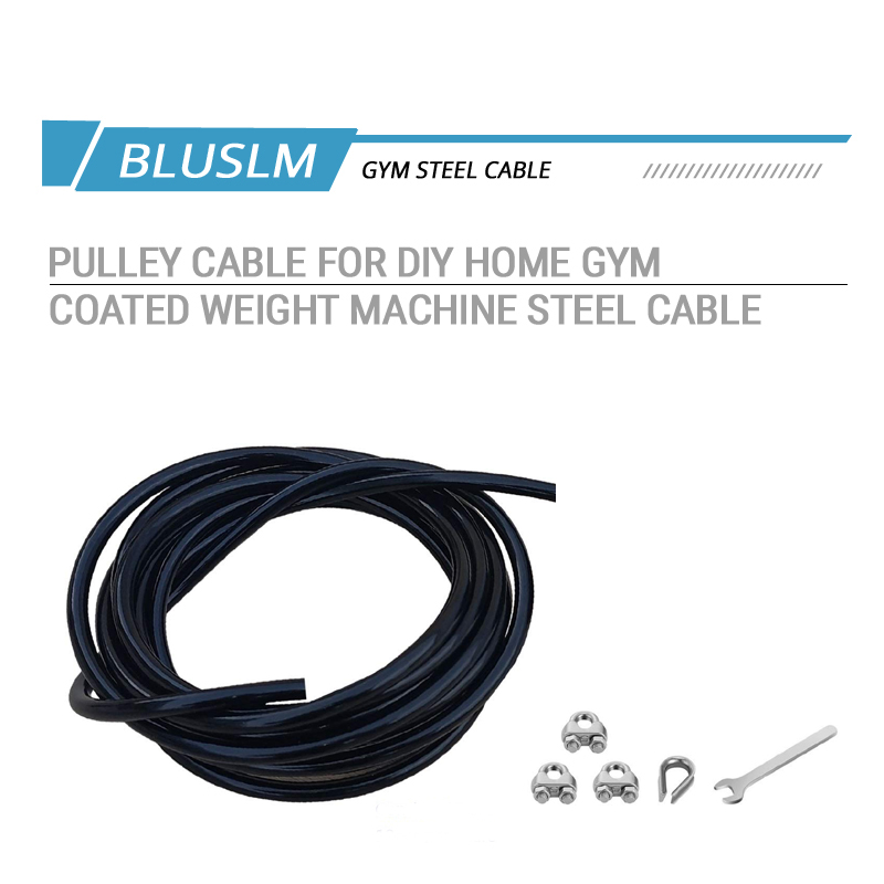 สายเคเบิลทดแทนเหล็กเคลือบ TPU  - Home Gym Cable Pulley System บทวิจารณ์และราคา