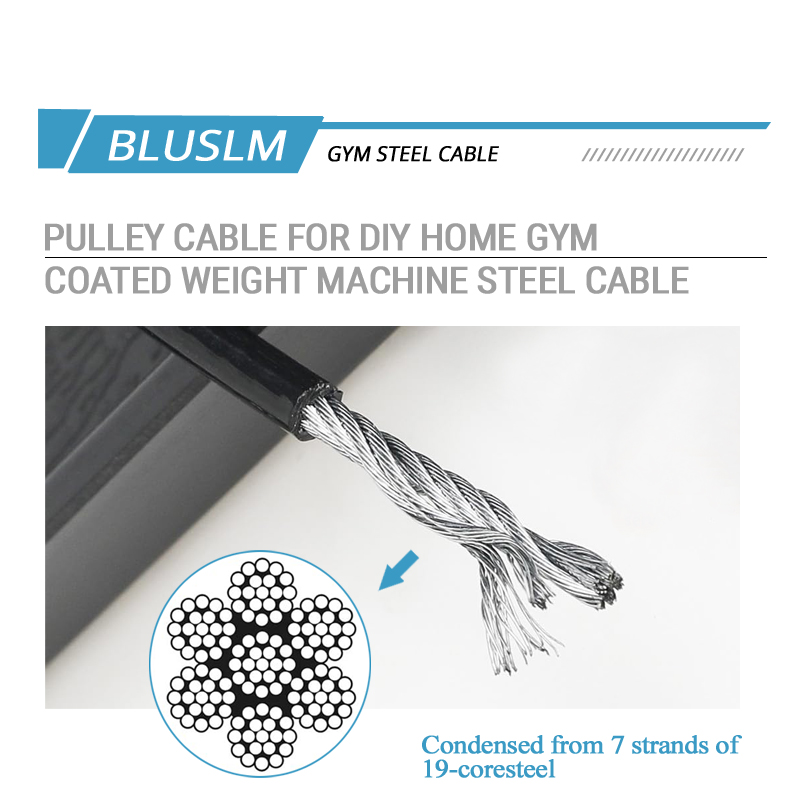สายเคเบิลทดแทนเหล็กเคลือบ TPU  - Home Gym Cable Pulley System บทวิจารณ์และราคา