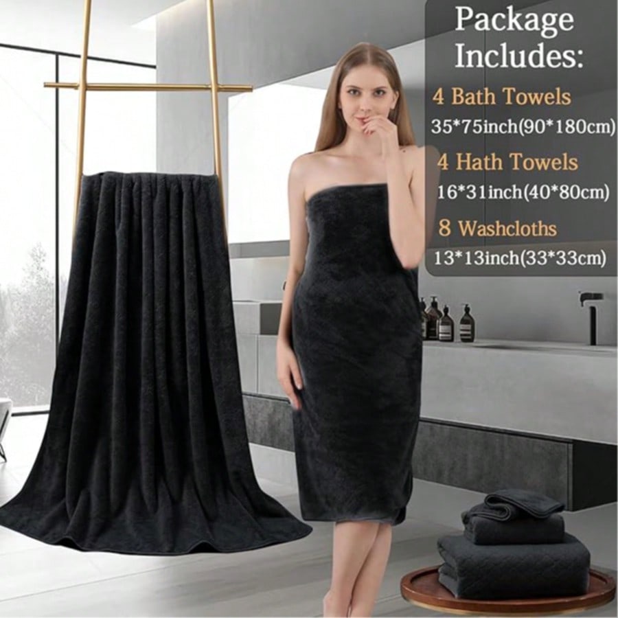 ชุดผ้าขนหนูอาบน้ำขนาดใหญ่พิเศษ - Home Gym Luxury บทวิจารณ์และราคา