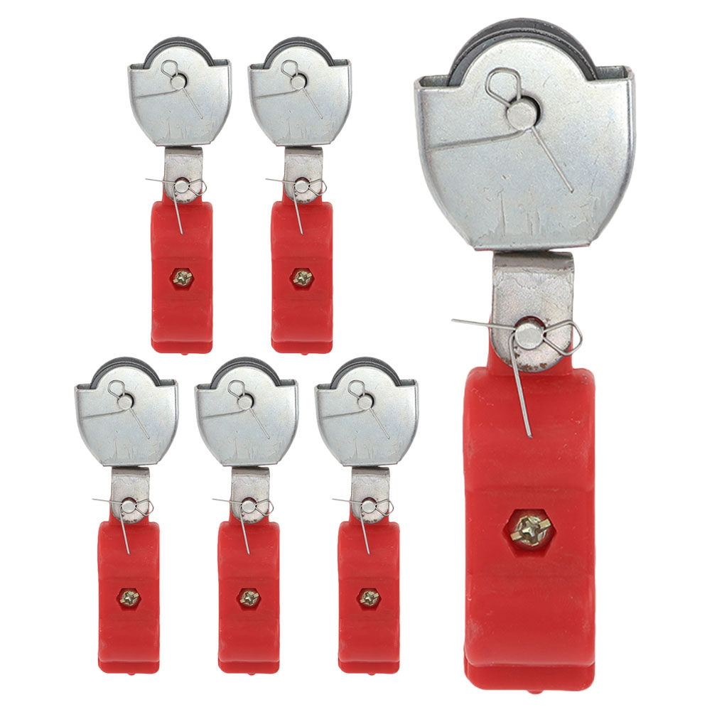 รอกสายเคเบิล 6 ชิ้น พร้อมลวดสล - Cable Pulley System บทวิจารณ์และราคา