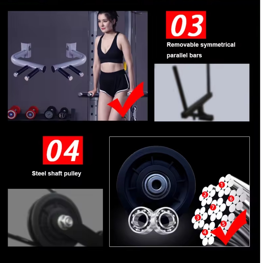 อุปกรณ์ฟิตเนส DXXY YR-1601 ระบ - Cable Pulley System บทวิจารณ์และราคา