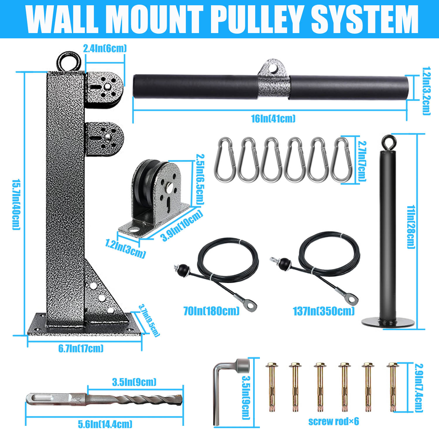 ระบบรอกติดผนังสําหรับออกกําลัง - Cable Pulley System บทวิจารณ์และราคา