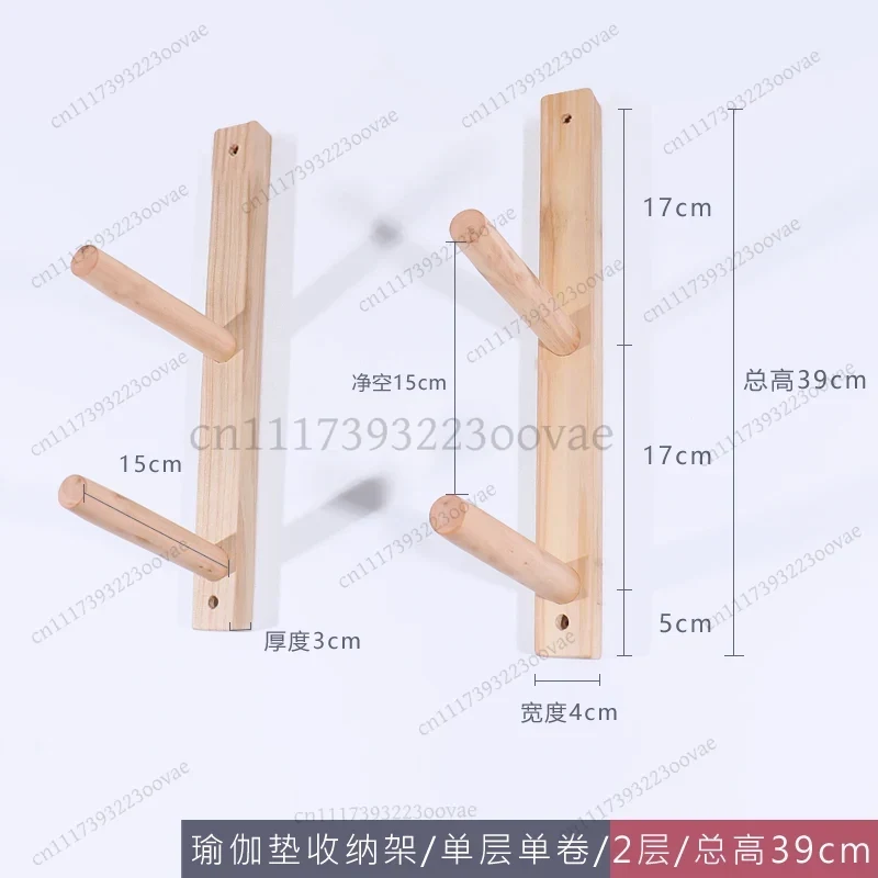 ชั้นวางติดผนังไม้สำหรับเก็บม้ว - Home Gym Yoga Mat Storage บทวิจารณ์และราคา