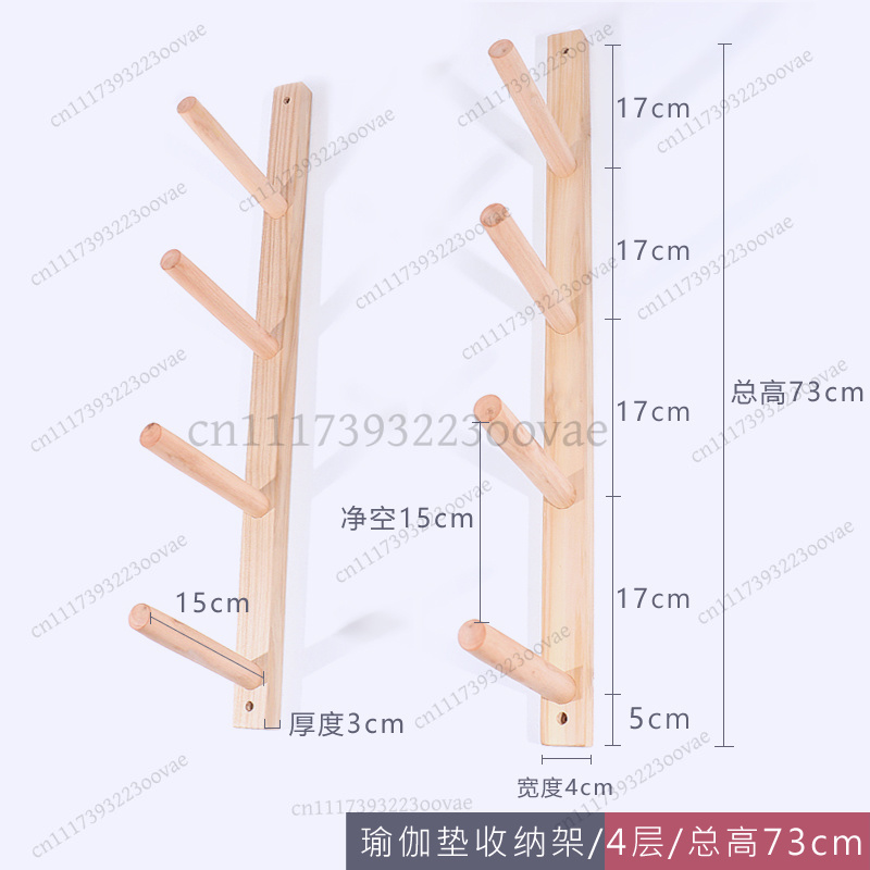 ชั้นวางติดผนังไม้สำหรับเก็บม้ว - Home Gym Yoga Mat Storage บทวิจารณ์และราคา