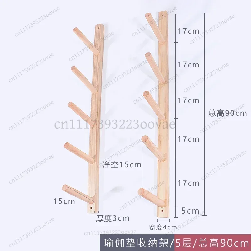 ชั้นวางติดผนังไม้สำหรับเก็บม้ว - Home Gym Yoga Mat Storage บทวิจารณ์และราคา
