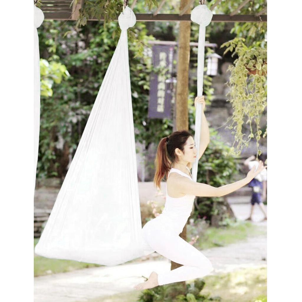 เปลโยคะไนลอนแบบแขวน ทนทาน ผ้าก - Yoga Trapeze Swing บทวิจารณ์และราคา