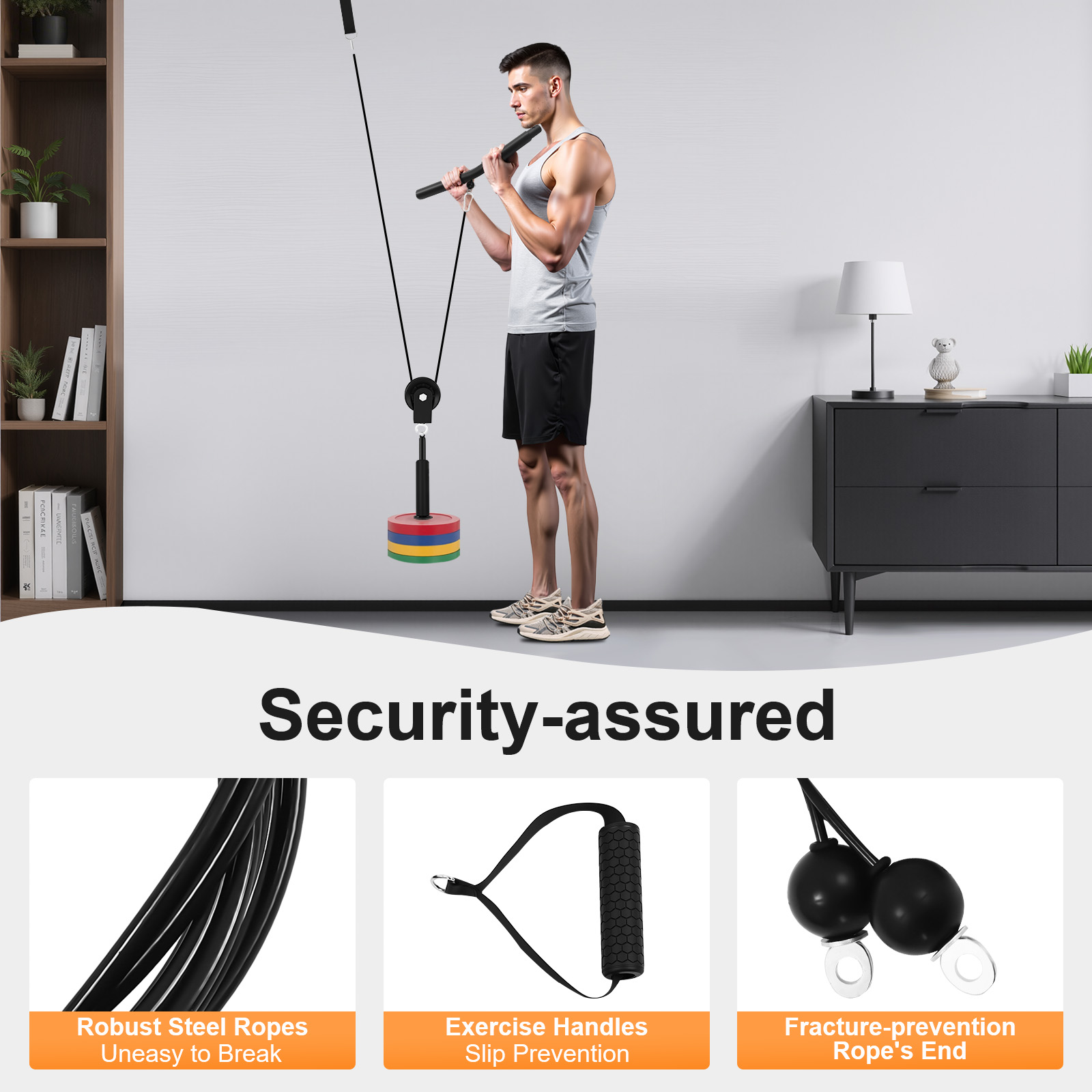 ระบบสายเคเบิลออกกำลังกาย 120 ก - Cable Pulley System บทวิจารณ์และราคา