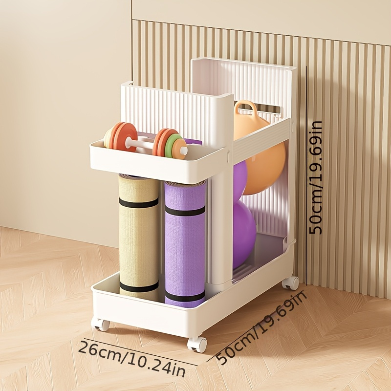 ชั้นวางอุปกรณ์ฟิตเนสแบบตั้งพร้ - Home Gym Yoga Mat Storage บทวิจารณ์และราคา