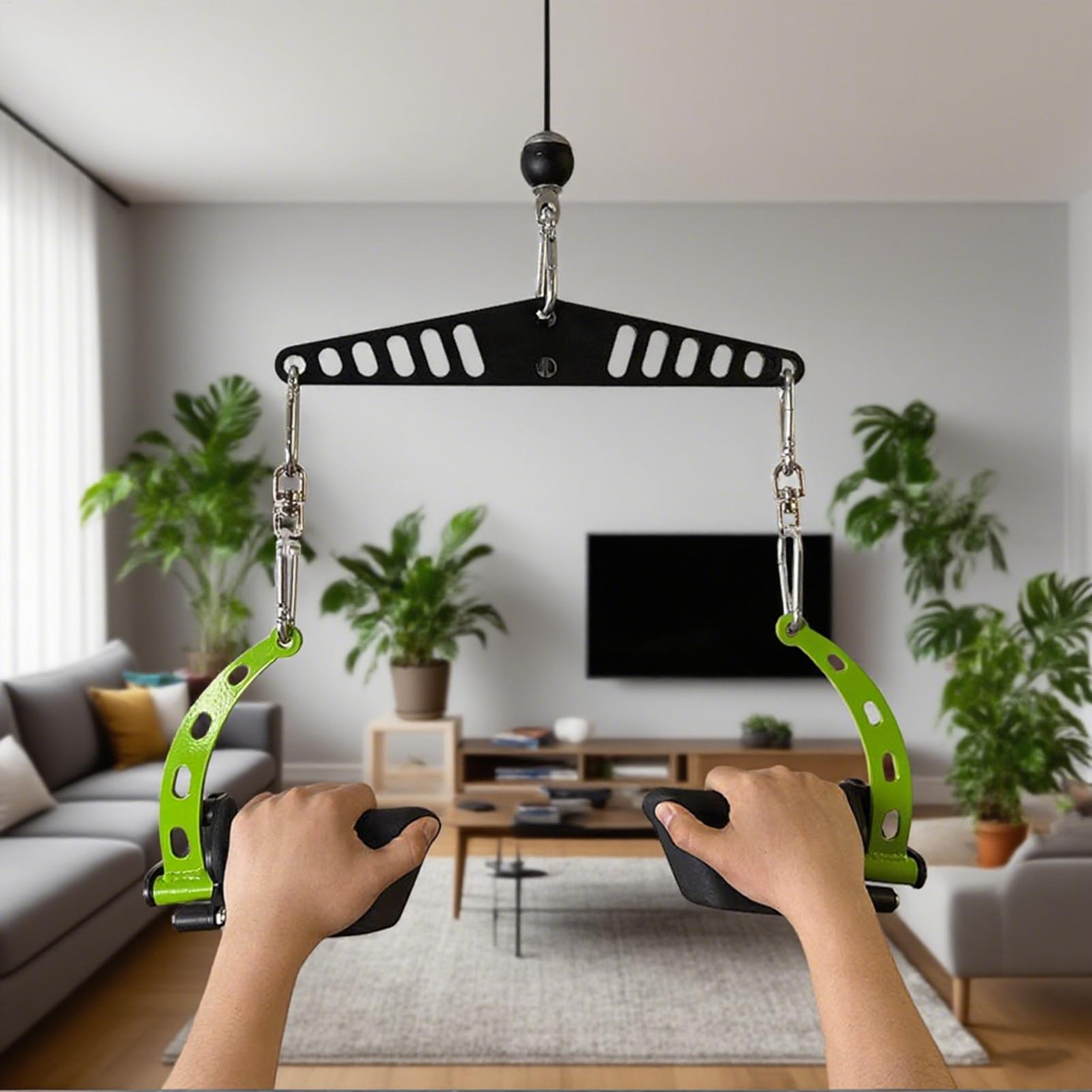 สายเครื่องสิ่งที่แนบมารอกระบบแ - Home Gym Cable Pulley System บทวิจารณ์และราคา