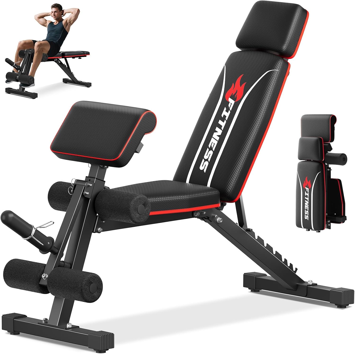 ม้านั่งยกน้ำหนักแบบพับได้สำหรั - Home Gym Weight บทวิจารณ์และราคา