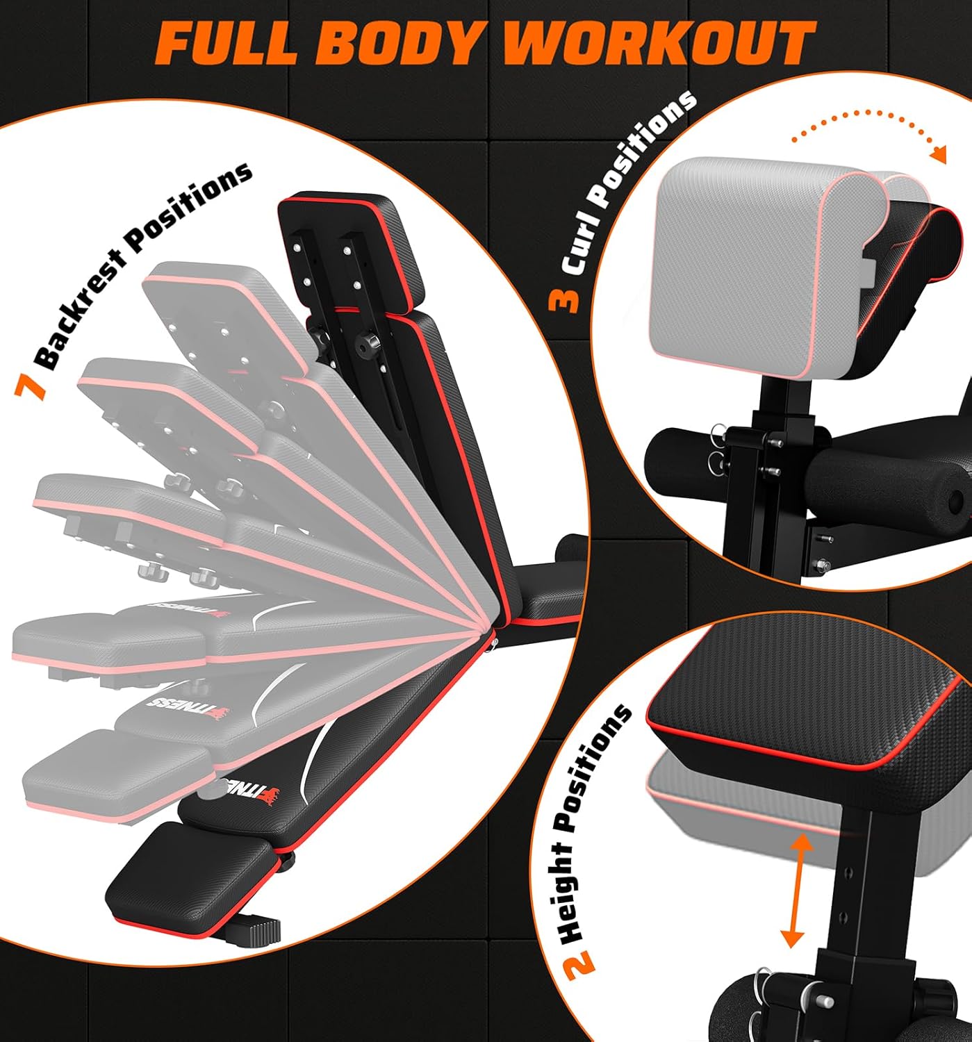ม้านั่งยกน้ำหนักแบบพับได้สำหรั - Home Gym Weight บทวิจารณ์และราคา