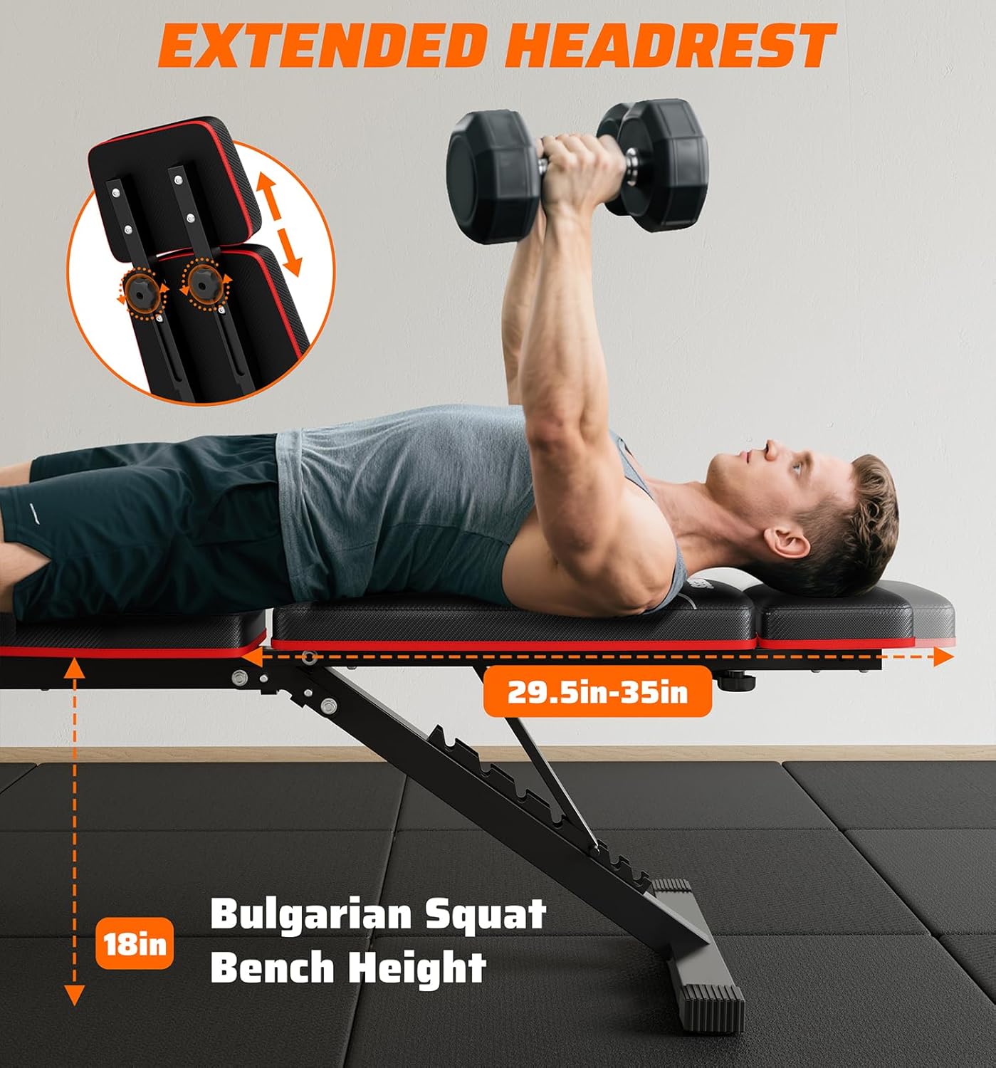 ม้านั่งยกน้ำหนักแบบพับได้สำหรั - Home Gym Weight บทวิจารณ์และราคา
